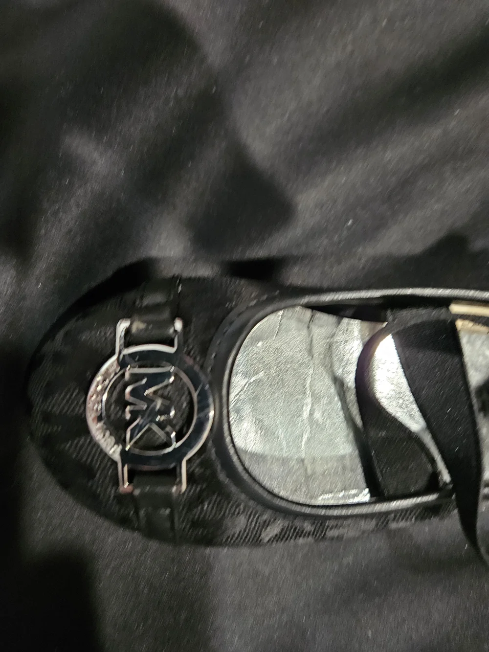 Michael Kors Black Logo Ballet Flats